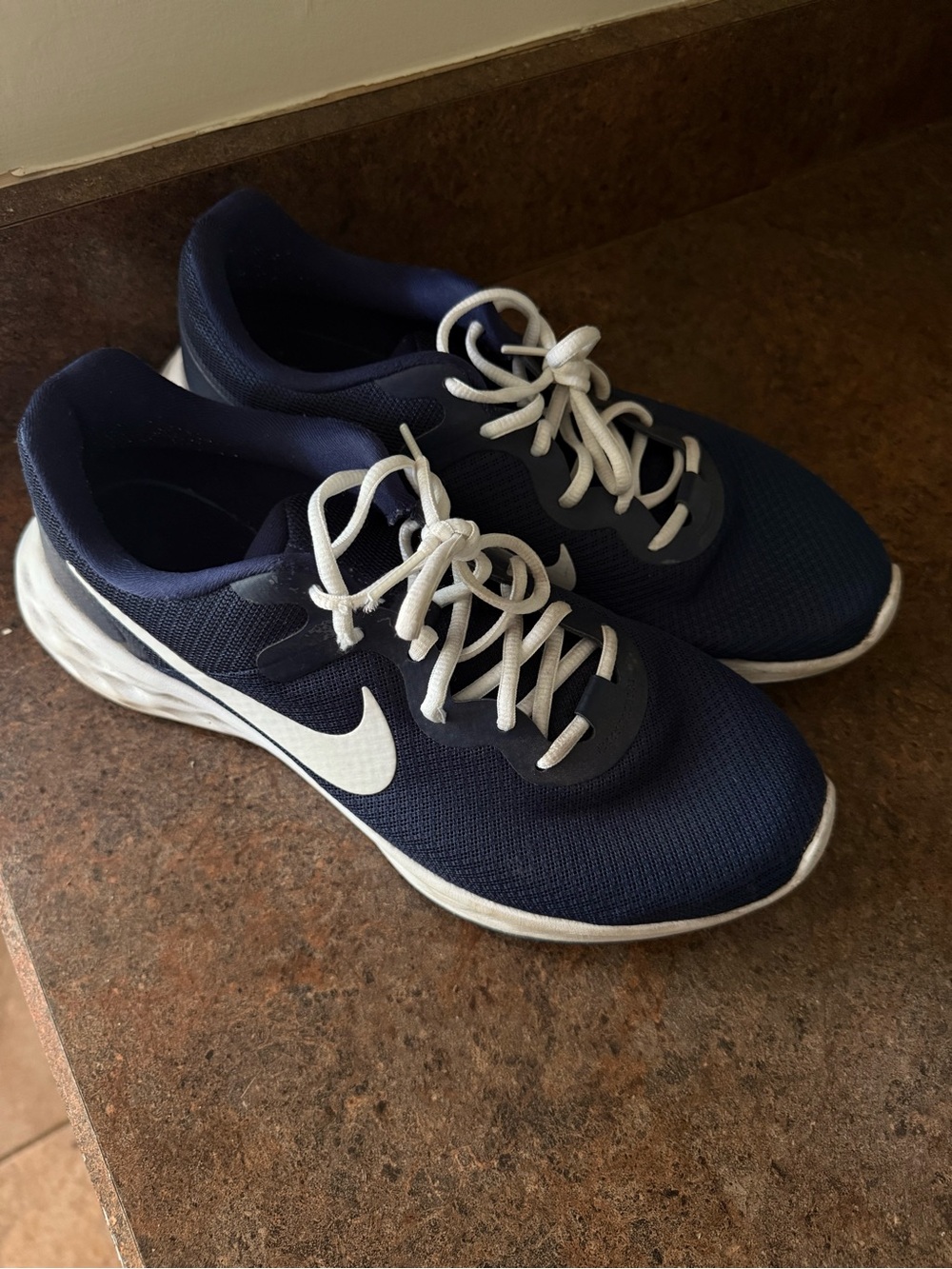 Nike Revolution 6 Next Nature Unisex Running Navy White Shoes Men’s Size 10.5